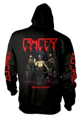 Cancer 'Shadow Gripped' (Black) Zip Up Hoodie Back