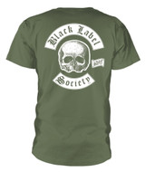 Black Label Society 'Skull Logo Pocket' (Green) T-Shirt Back