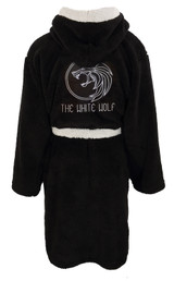 The Witcher 'Logo' (Black) Dressing Gown Back