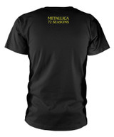 PRE-ORDER - Metallica '72 Seasons Burnt Robot' (Black) T-Shirt - RELEASE DATE 14th April 2023