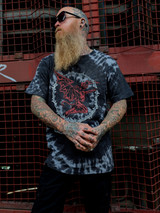 Black Sabbath 'Red Henry' (Tie-Dye) T-Shirt on our model Richie 01