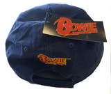 David Bowie 'Flash Logo' (Navy Blue) Baseball Cap