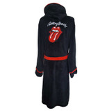 The Rolling Stones 'Classic Tongue' (Black) Bathrobe Back
