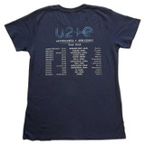 U2 'I+E 2018 Tour Dates' (Navy) Womens Fitted T-Shirt