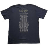 U2 'I+E 2015 Tour Dates' (Navy) T-Shirt