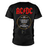 AC/DC 'FTATR 40th Flaming' (Black) T-Shirt BACK