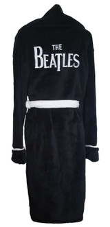 The Beatles 'Drop T Logo' (Black) Bathrobe