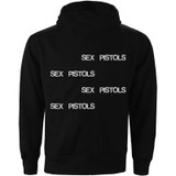 Sex Pistols 'Pretty Vacant' (Black) Pull Over Hoodie BACK