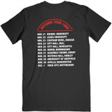 Iron Maiden 'Autumn Tour 1980' (Black) T-Shirt Back