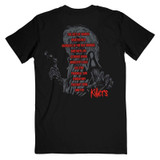 Iron Maiden 'Killers V.2 Album Tracklist' (Black) T-Shirt Back