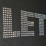 The Beatles 'Let It Be Diamante' (Black) T-Shirt