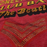 The Beatles 'Sgt Pepper Stacked Diamante' (Red) T-Shirt_CLOSEUP1