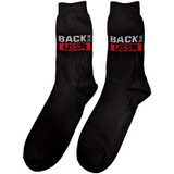 The Beatles 'Back in the USSR' (Black) Socks (One Size = UK 7-11