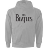 The Beatles 'Drop T Logo BP' (Grey) Zip Up Hoodie BACK