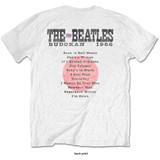 The Beatles 'Budokan Set List' (White) T-Shirt BACK