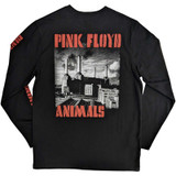 Pink Floyd 'Animals B&W' (Black) Long Sleeve Shirt BACK