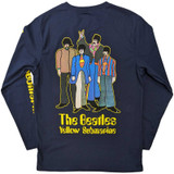 The Beatles 'Yellow Submarine Band' (Blue) Long Sleeve Shirt BACK