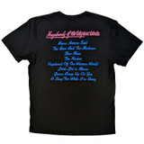 Thin Lizzy 'Vagabonds of the Western World Tracklist' (Black) T-Shirt Back