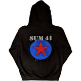 Sum 41 'Star Logo' (Black) Zip Up Hoodie Back