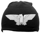 Saxon 'Logo & Eagle' (Black) Beanie Hat Back