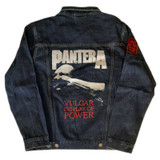 Pantera 'Vulgar Display Of Power' (Blue) Denim Jacket Back