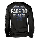 Metallica 'Fade To Black' (Black) Long Sleeve Shirt Back