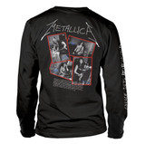 Metallica 'Garage Cover' (Black) Long Sleeve Shirt Back