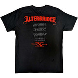 Alter Bridge 'Fortress 2014 Tour Dates' (Black) T-Shirt BACK