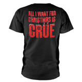 Motley Crue 'Xmas Crue' (Black) T-Shirt BACK