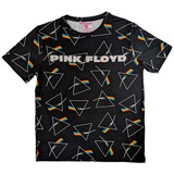 Pink Floyd 'Prism Repeat' (Black) Pyjama Set TOP