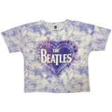 The Beatles 'Heart & Drop T Logo' (White) Womens Pyjama Set TOP