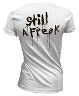 Korn 'Still A Freak' (White) Womens Fitted T-Shirt Back