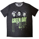 Green Day 'Drips' (Black) Pyjama Set TOP