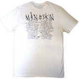 Maneskin 'Loud Kids European Tour '23' (Natural) T-Shirt BACK