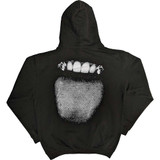 Post Malone 'Fangs 2023 Tour Dates' (Black) Pull Over Hoodie BACK