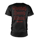 Saxon 'British Heavy Metal 1979' (Black) T-Shirt Back Print