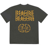 Imagine Dragons 'Cutthroat Symbols' (Charcoal) T-Shirt Back Print