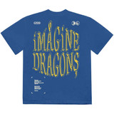 Imagine Dragons 'Lyrics' (Blue) T-Shirt Back Print