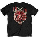 Meat Loaf 'Roses' (Black) T-Shirt Back Print