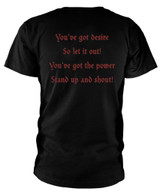 Dio 'Stand Up and Shout' (Black) T-Shirt Back