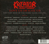 Kreator 'Love Us Or Hate Us - The Very Best Of The Noise Years 1985 - 1992' 2CD