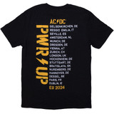 AC/DC 'Angus Triangle PWR-UP EU Tour '26' (Black) T-Shirt BACK