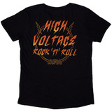 AC/DC 'High Voltage RnR' (Black) Womens Fitted T-Shirt BACK