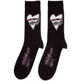 Machine Gun Kelly 'Heart Face' (Black) Socks (One Size = UK 7-11)