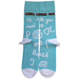 The Beatles 'Magical Mystery Tour All You Need Is Love' (Blue) Socks (One Size = UK 7-11) BACK
