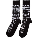 The Beatles 'With The Beatles Silhouettes Repeat' (Black) Socks (One Size = UK 7-11)
