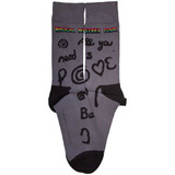 The Beatles 'Magical Mystery Tour All You Need Is Love' (Grey) Socks (One Size = UK 7-11)