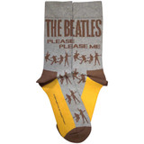 The Beatles 'Please Please Me Silhouettes' (Grey) Socks (One Size = UK 7-11)
