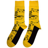 The Beatles 'Sub Outline Repeat' (Yellow) Socks (One Size = UK 7-11) BACK