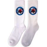 The Jam 'Target Logo' (White) Socks (One Size = UK 7-11)